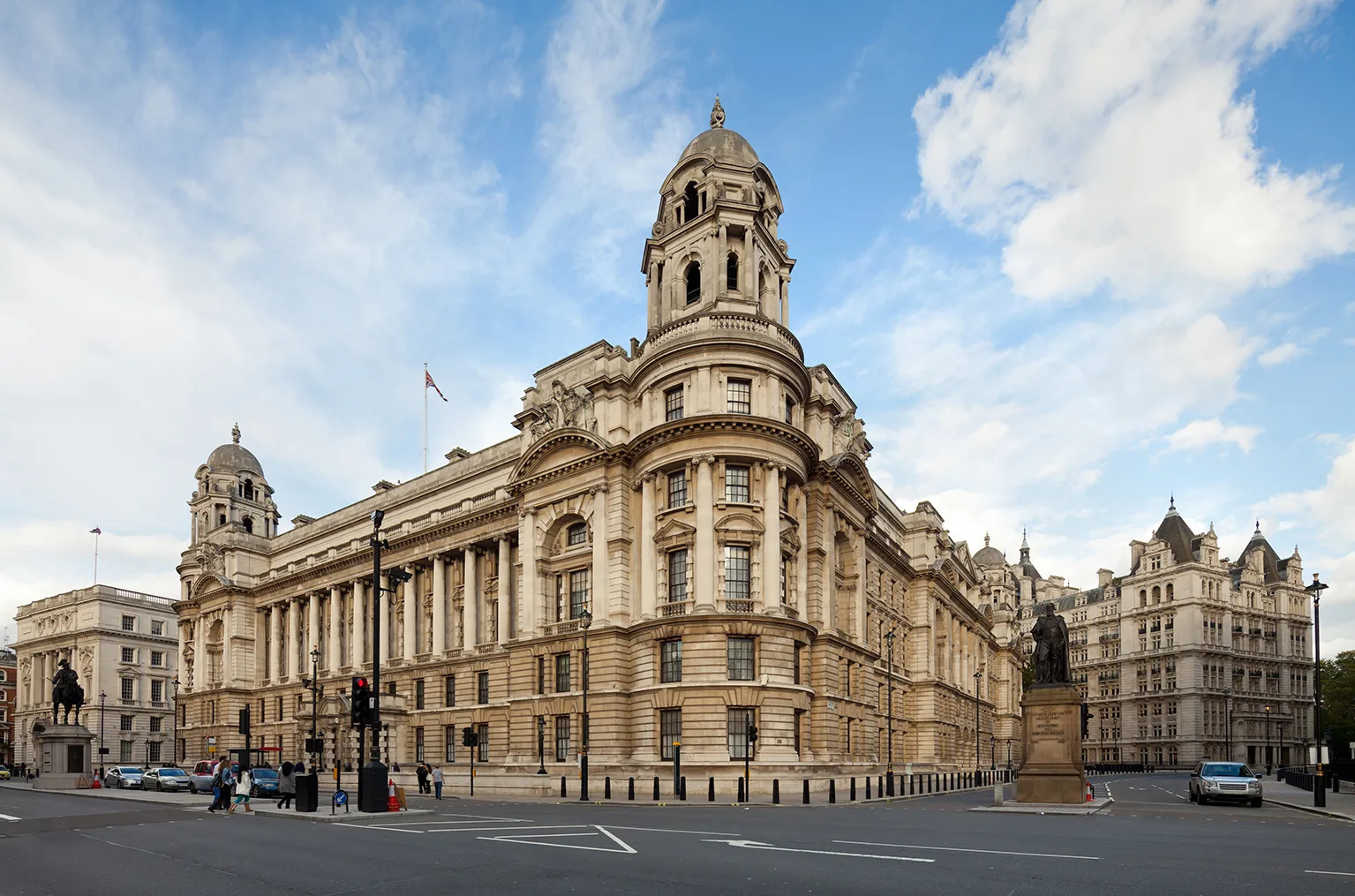 Exterior: Whitehall elevation