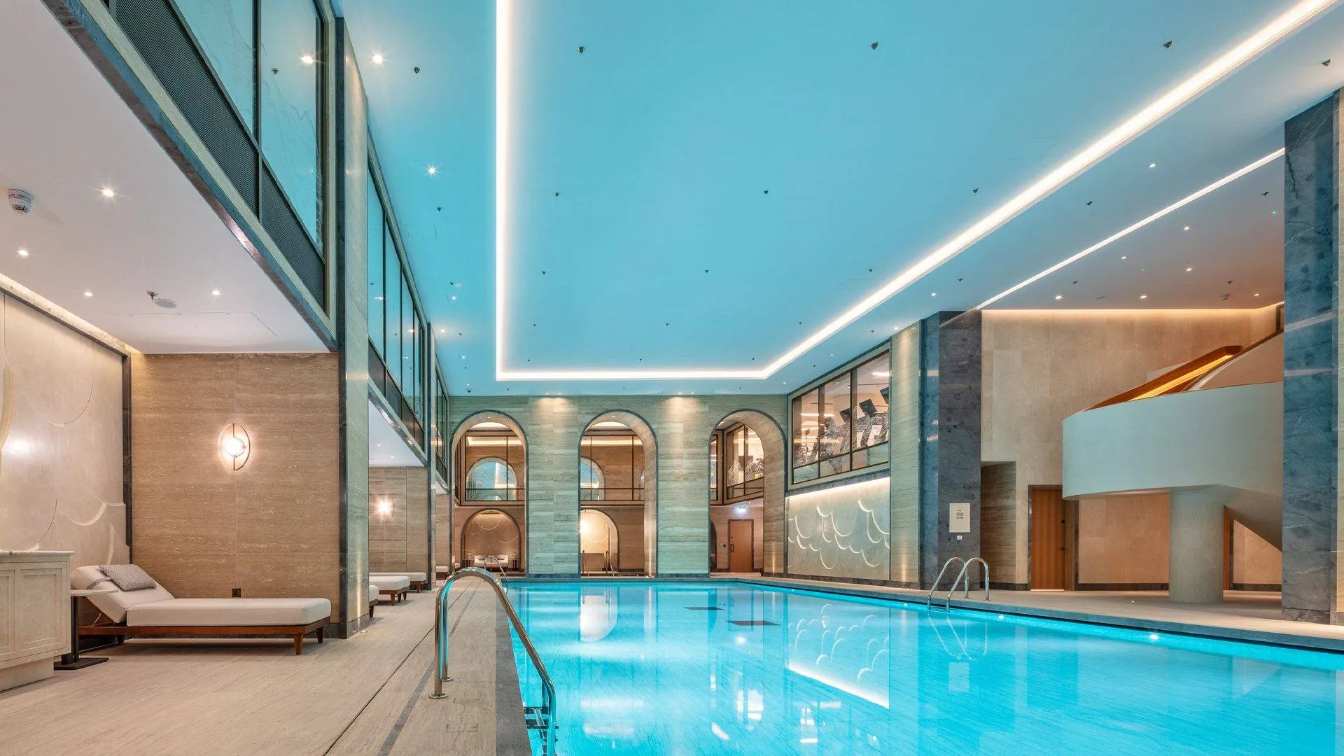 Inside: Guerlain Spa pool